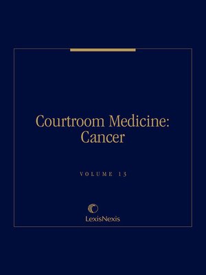 cover image of Courtroom Medicine: Cancer